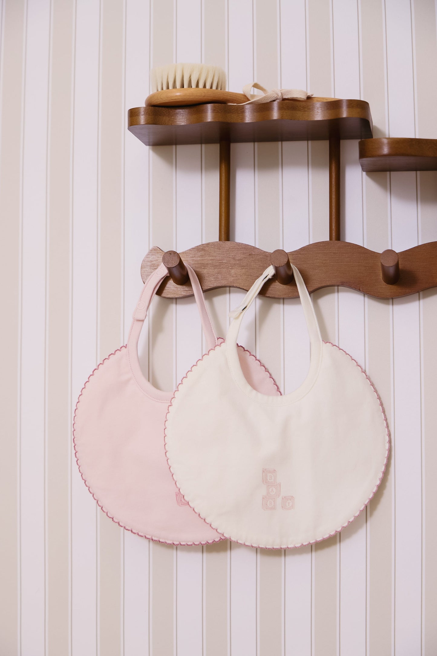 Baby Blocks Bib - Pink