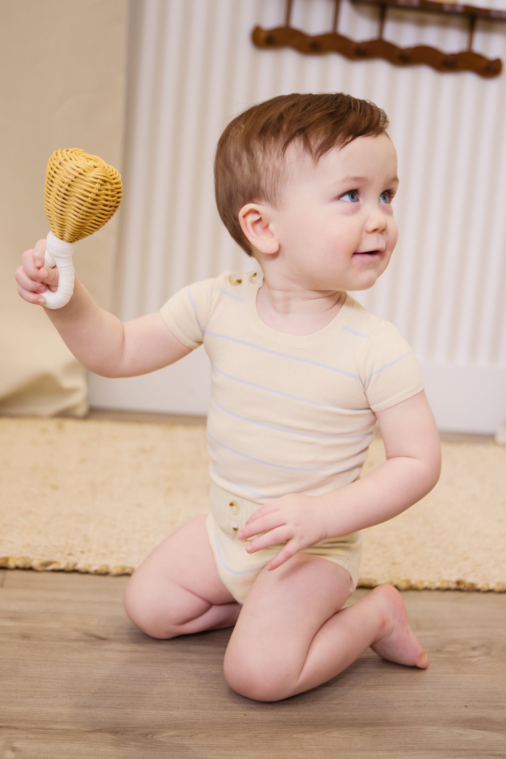 Stripe Knit Set - Blue