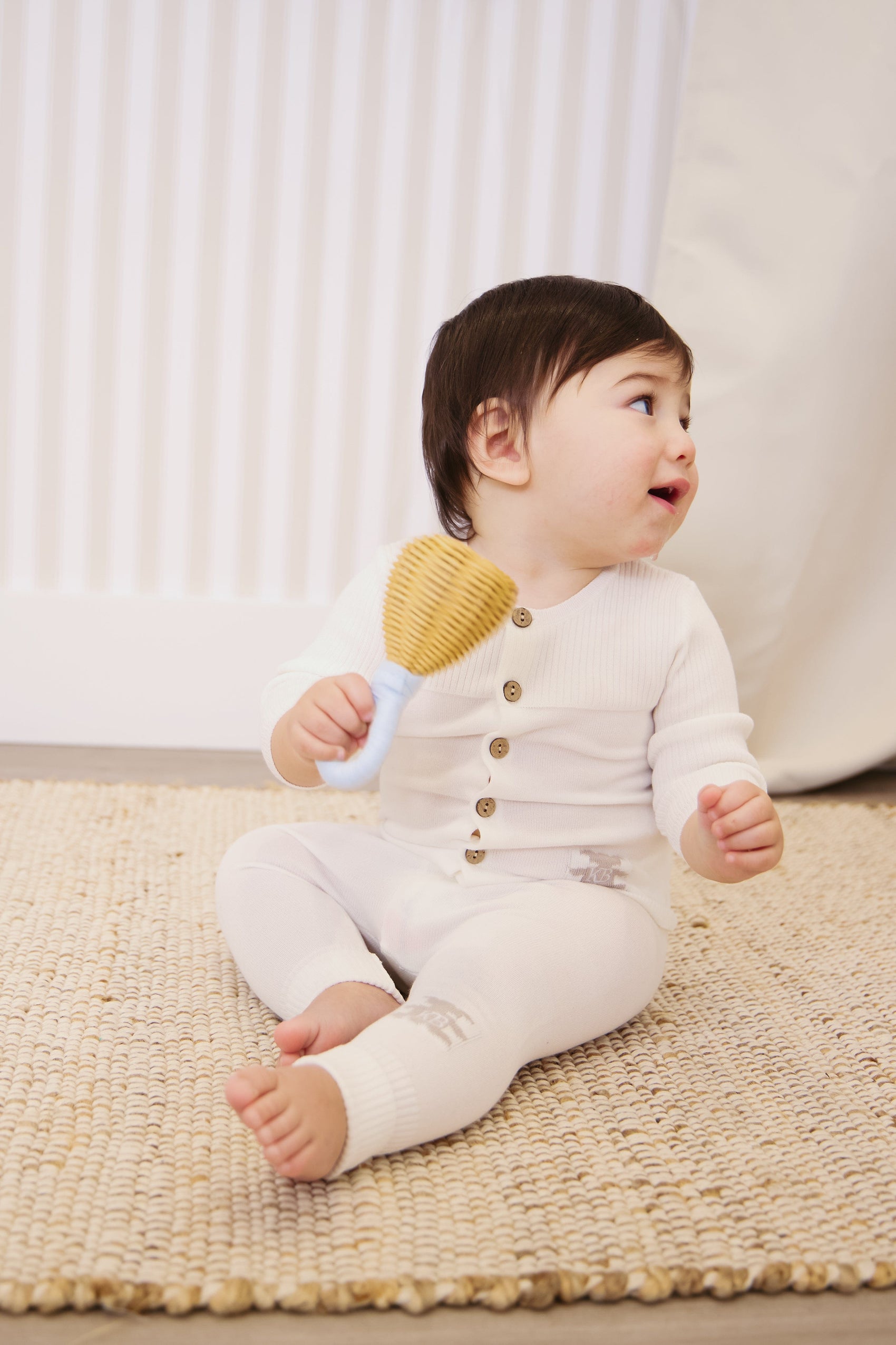 Teddy Knit Set - White