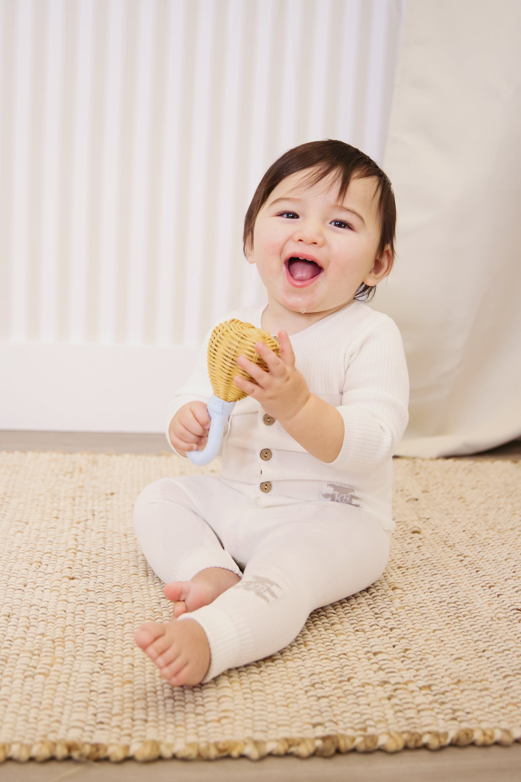 Teddy Knit Set - White