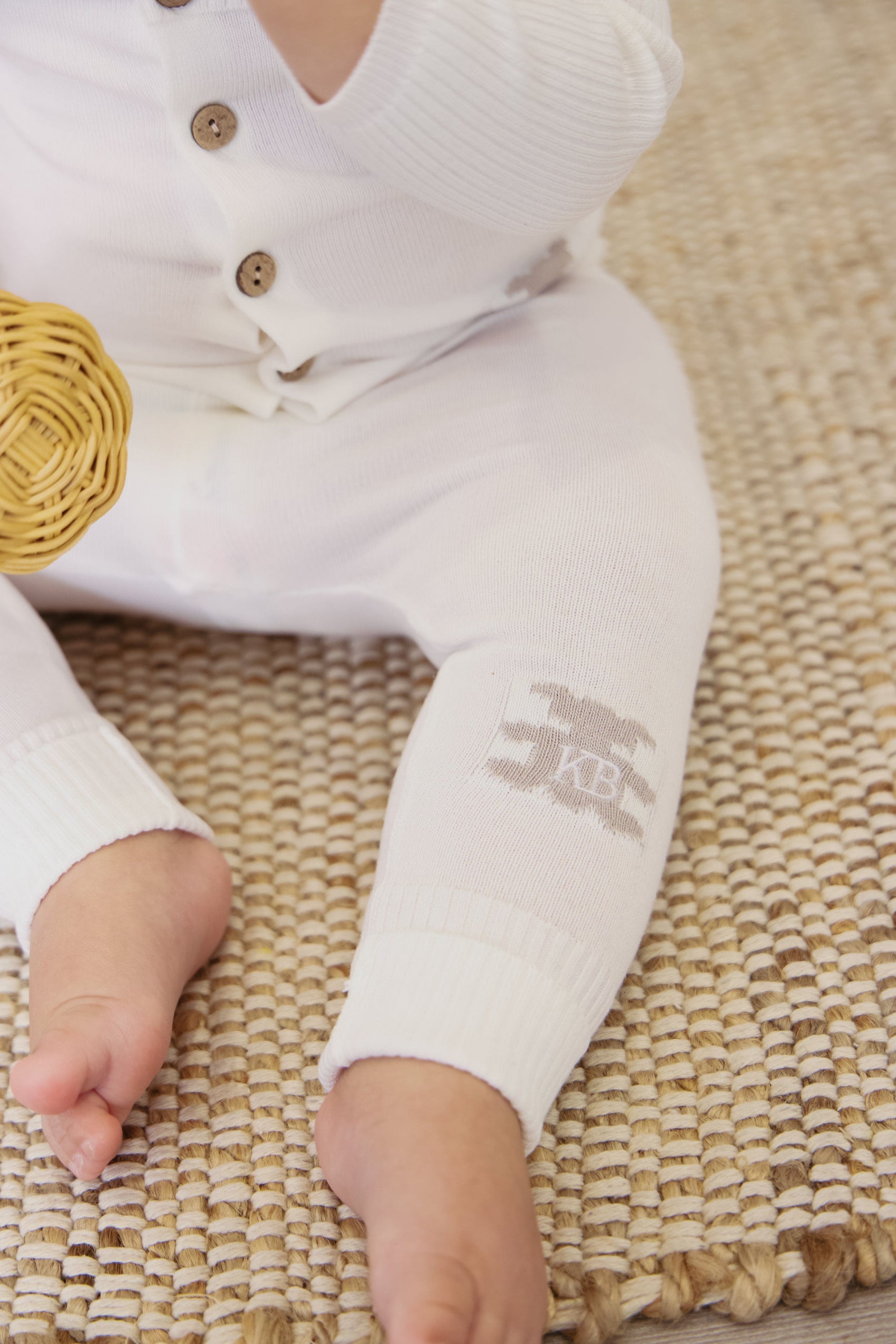 Teddy Knit Set - White