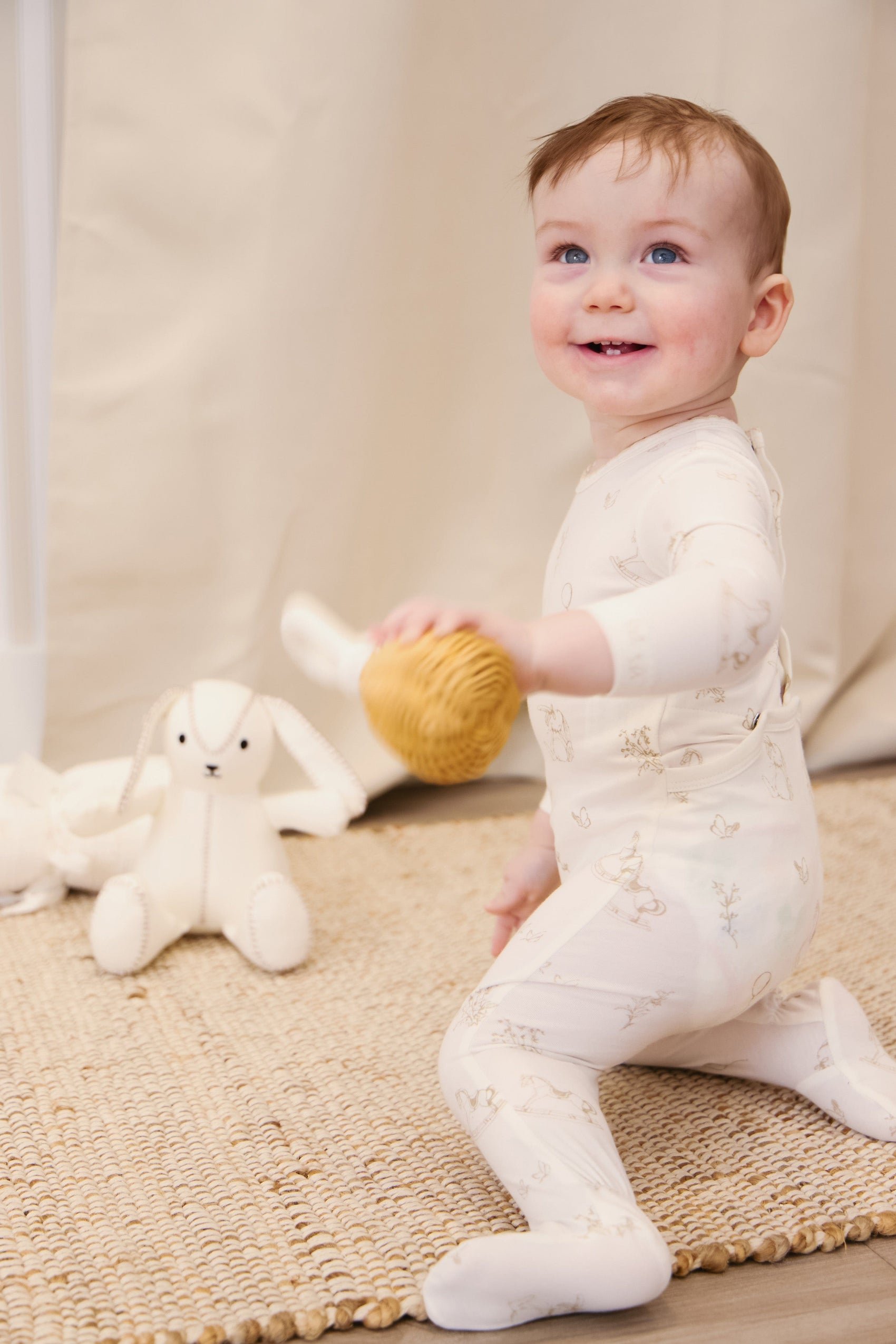 Toile Footie - Stone