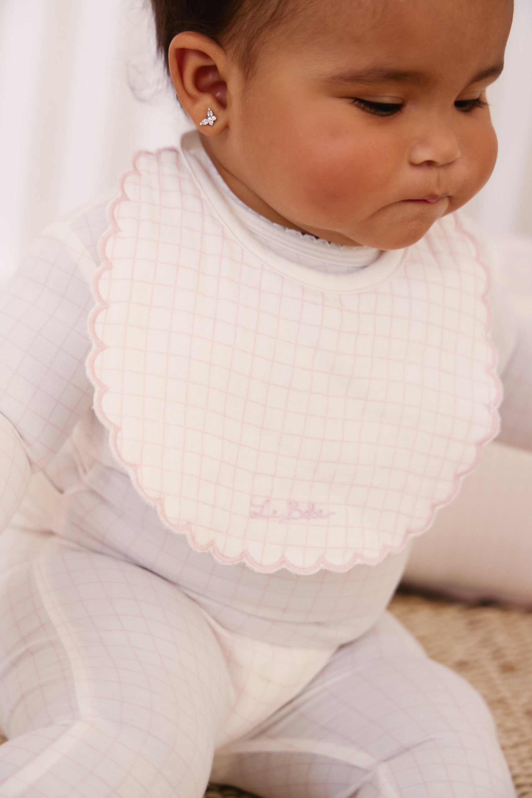 Teddy Au Pane Bib - Pink