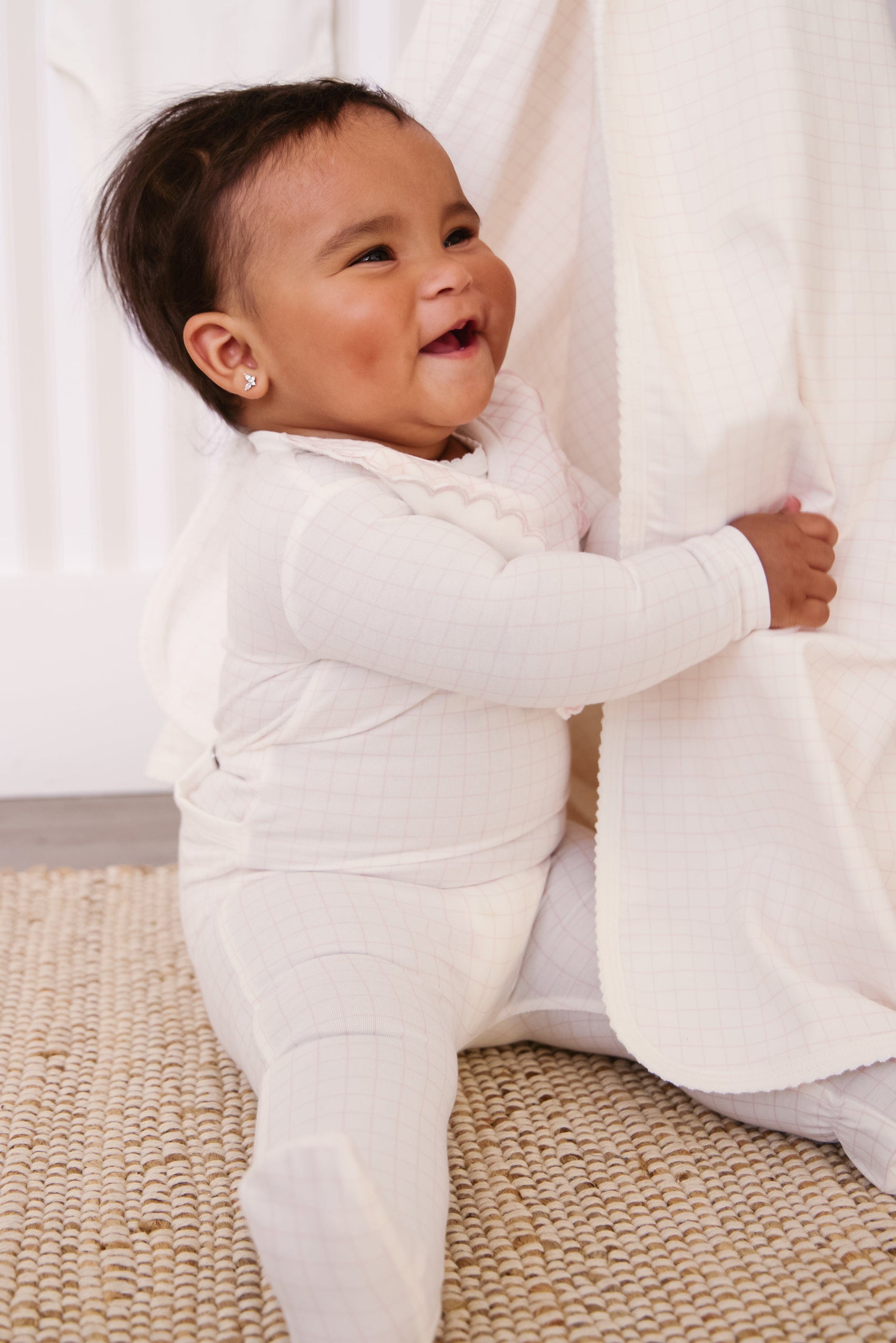 Teddy Au Pane Footie - Pink