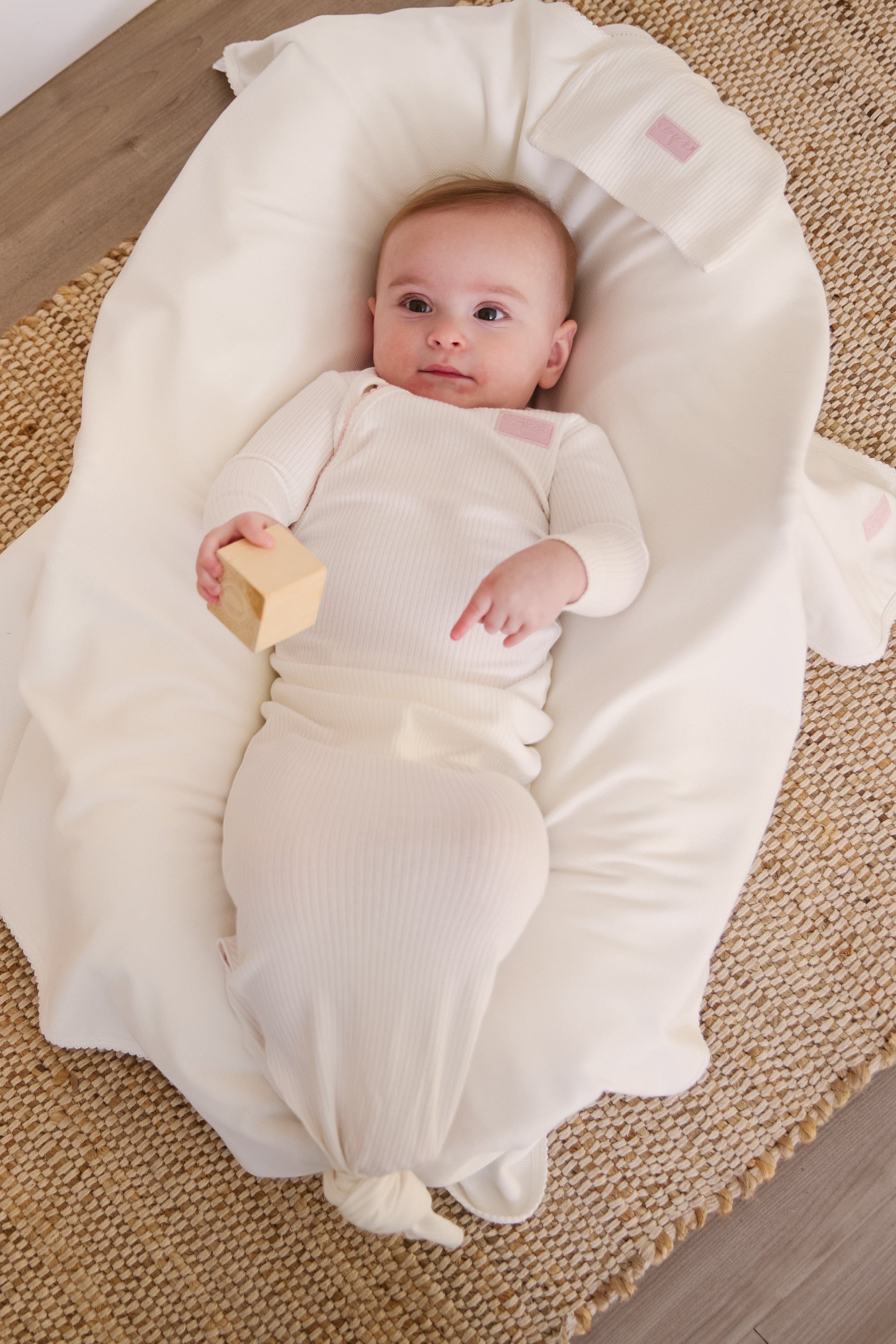 Enfant Knotted Gown Set - Pink