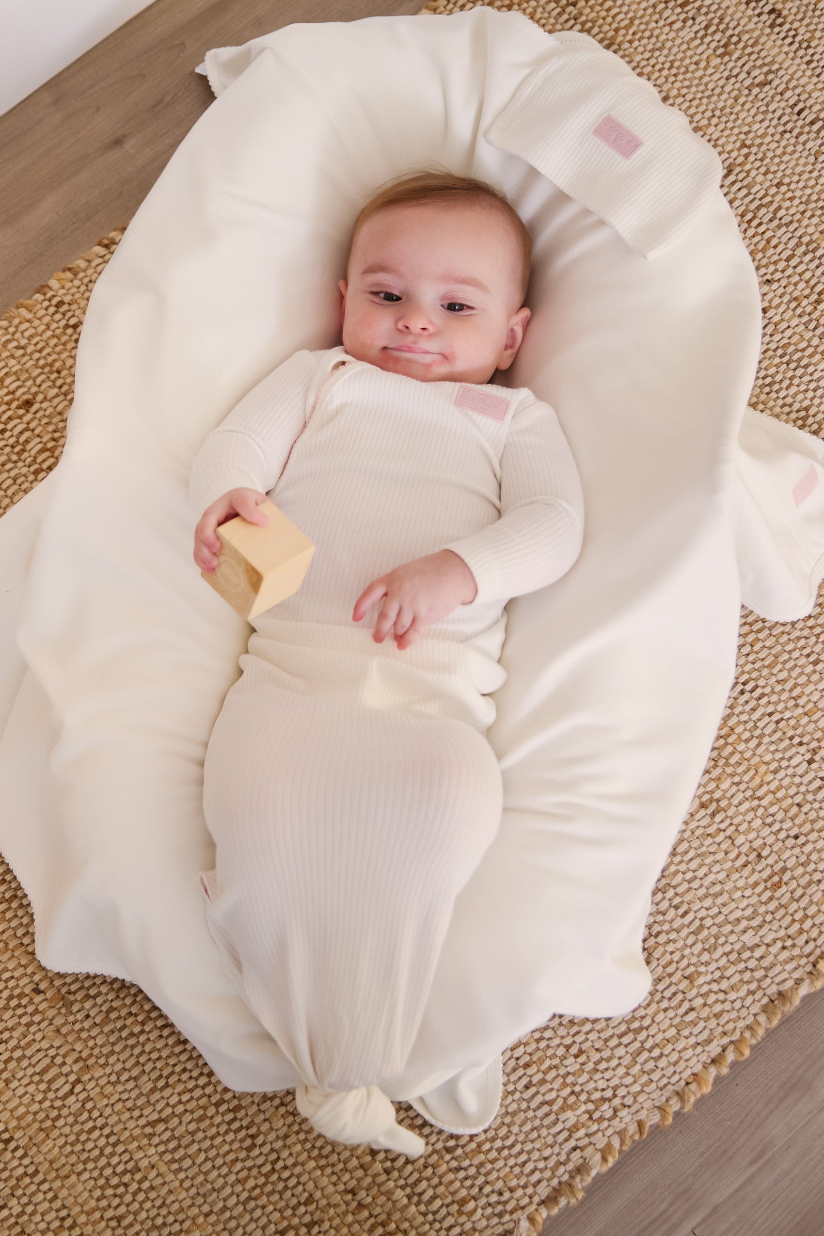 Enfant Knotted Gown Set - Pink