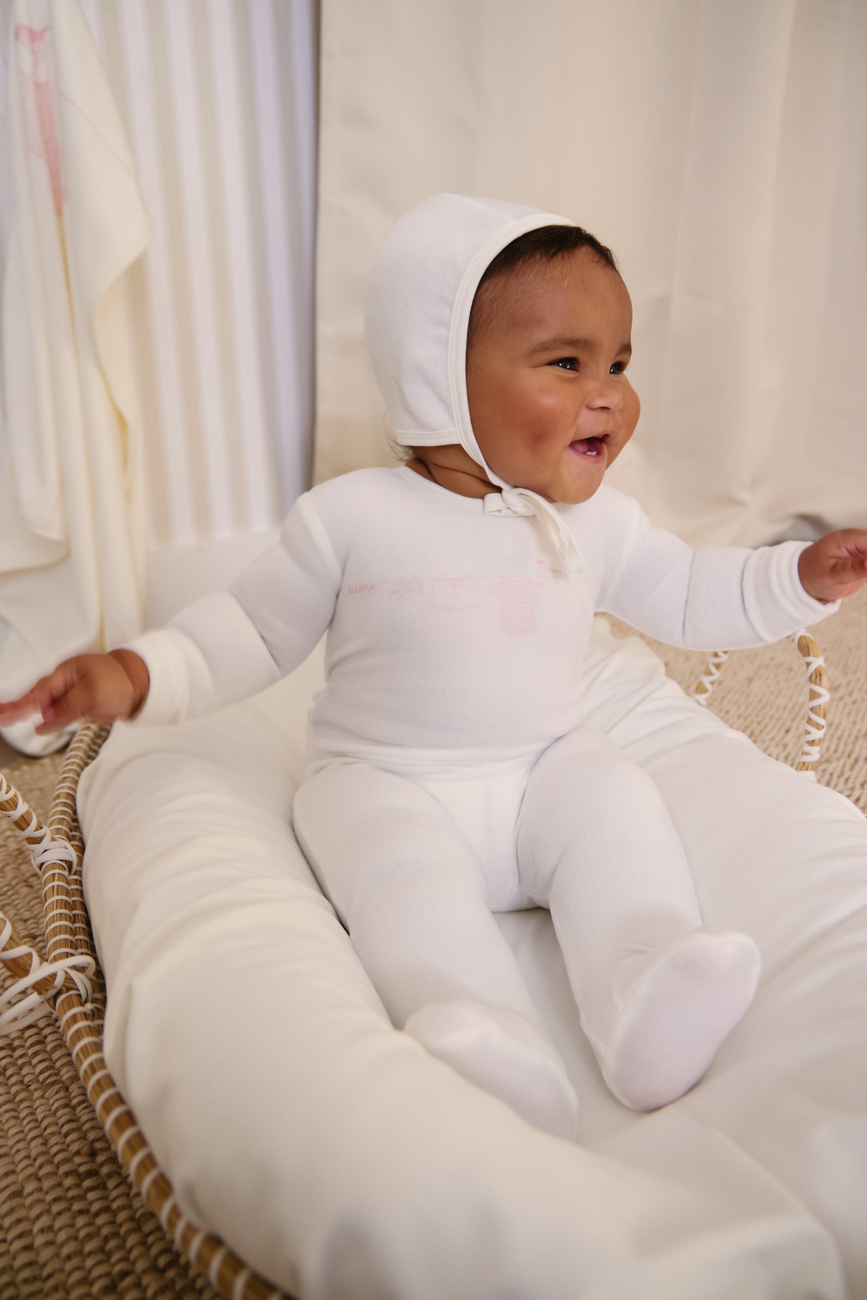 Spring Velour Footie 3PC Set - Pink