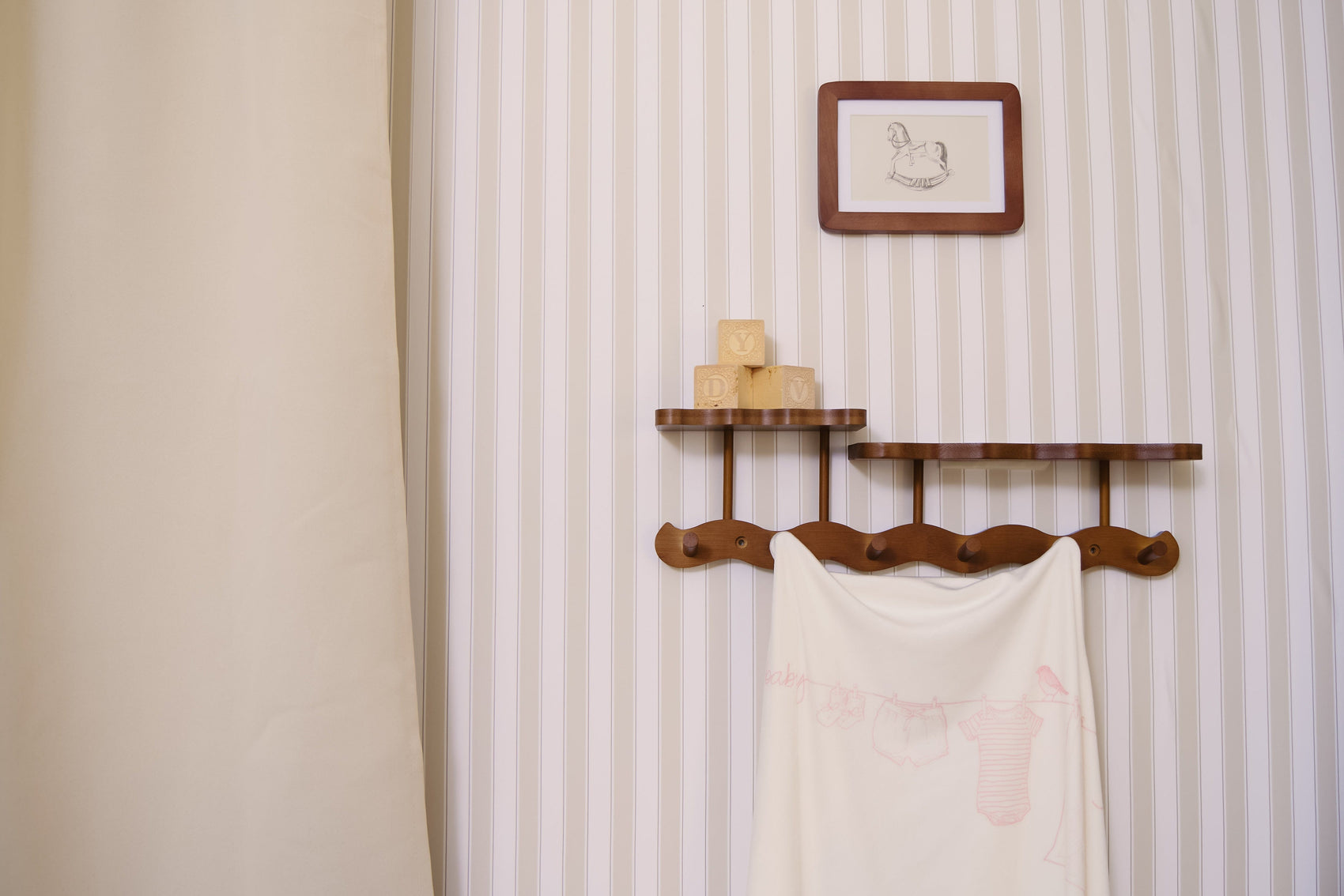 Spring Velour Footie 3PC Set - Pink