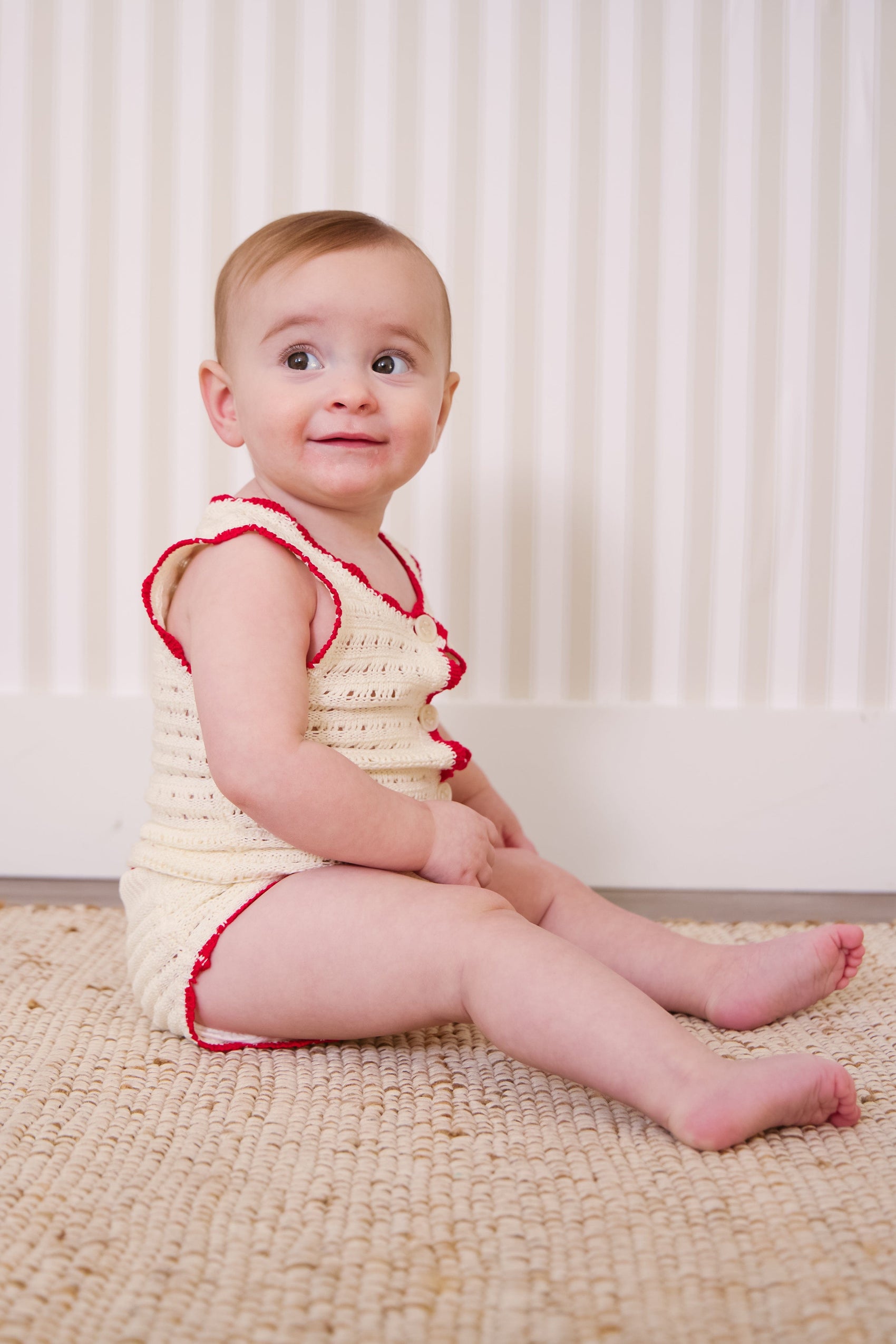 Chunky Knit Set - Red