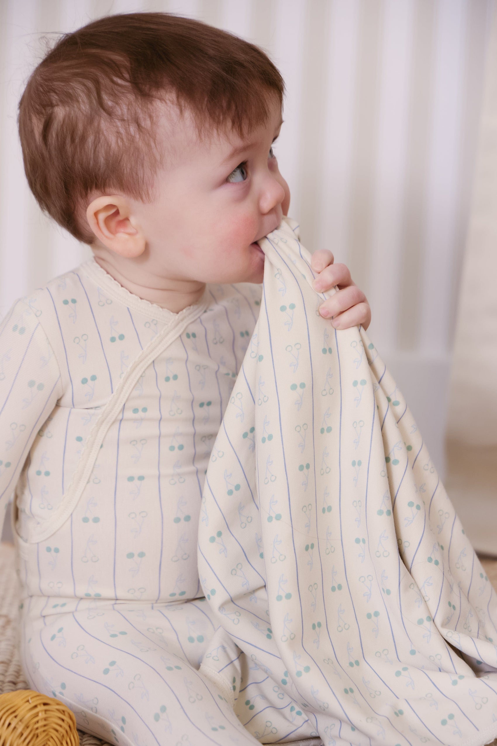 Cerise Footie 3PC Set - Blue