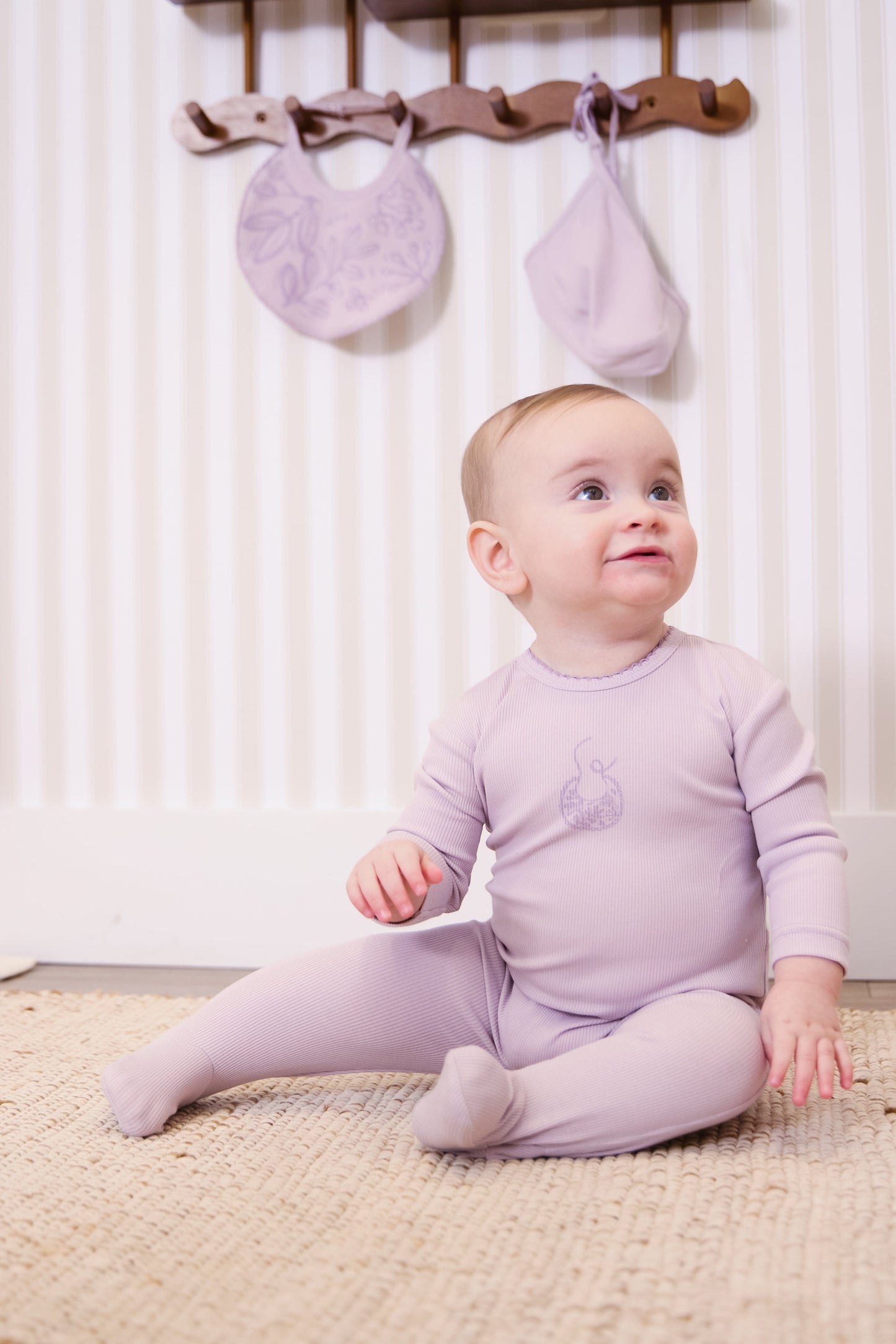 Babete Footie - Lavender