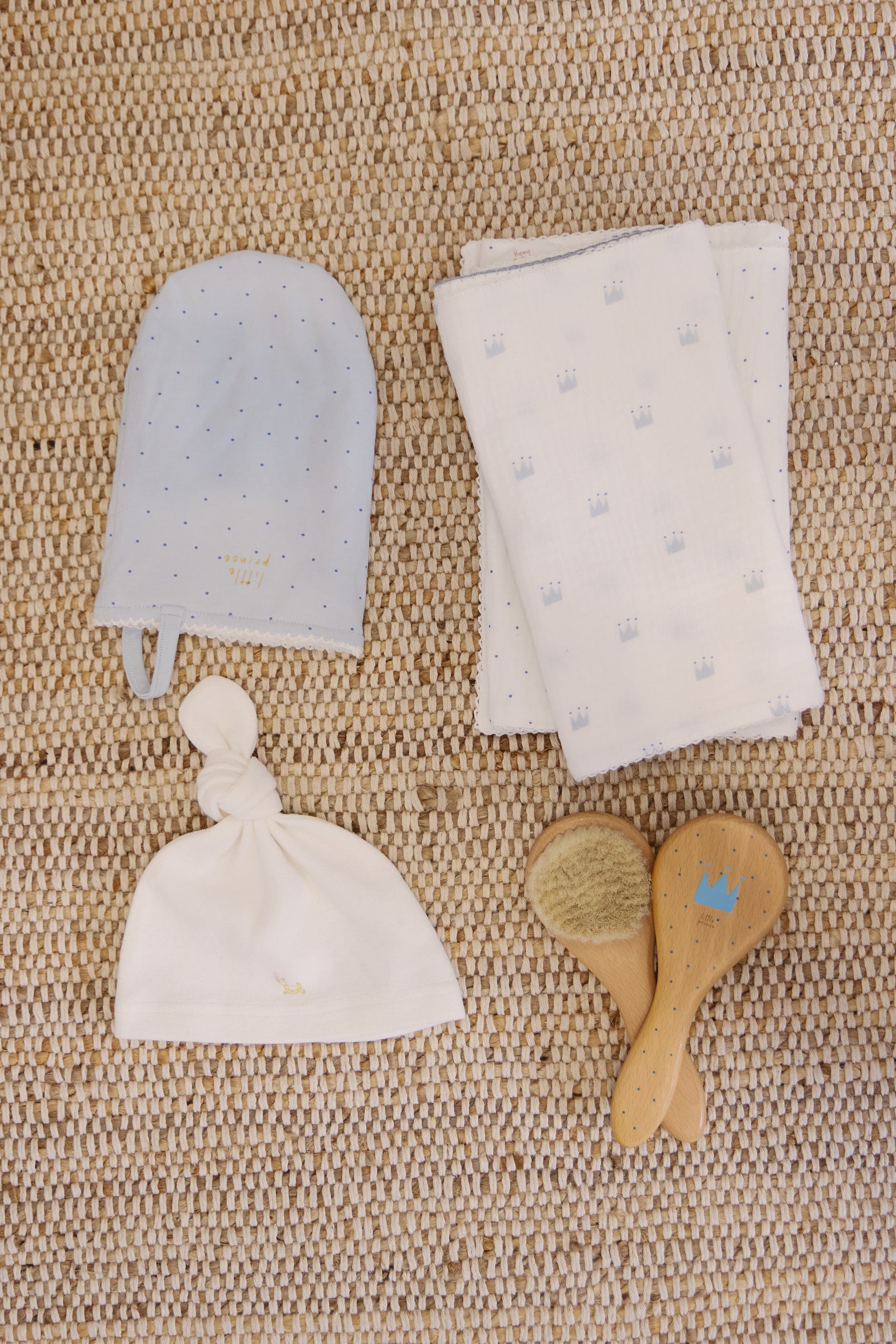 Little Crown Hairbrush - Blue