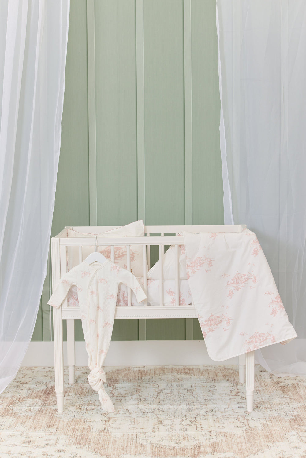 Carousel Crib Set - Pink