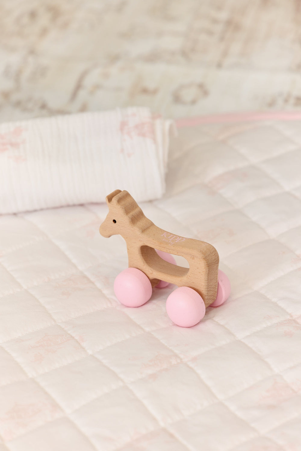 Wood Horse Toy - Pink