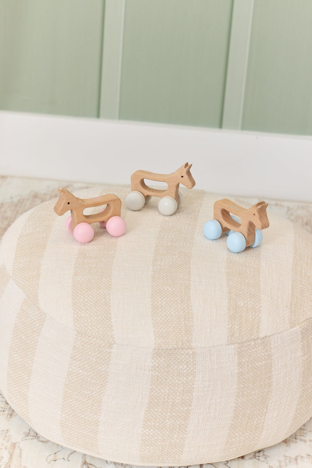 Wood Horse Toy - Stone