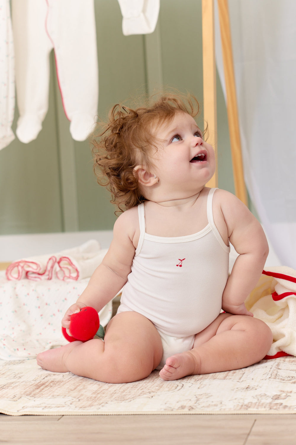 Cherry Onesie Set of 2 - Red