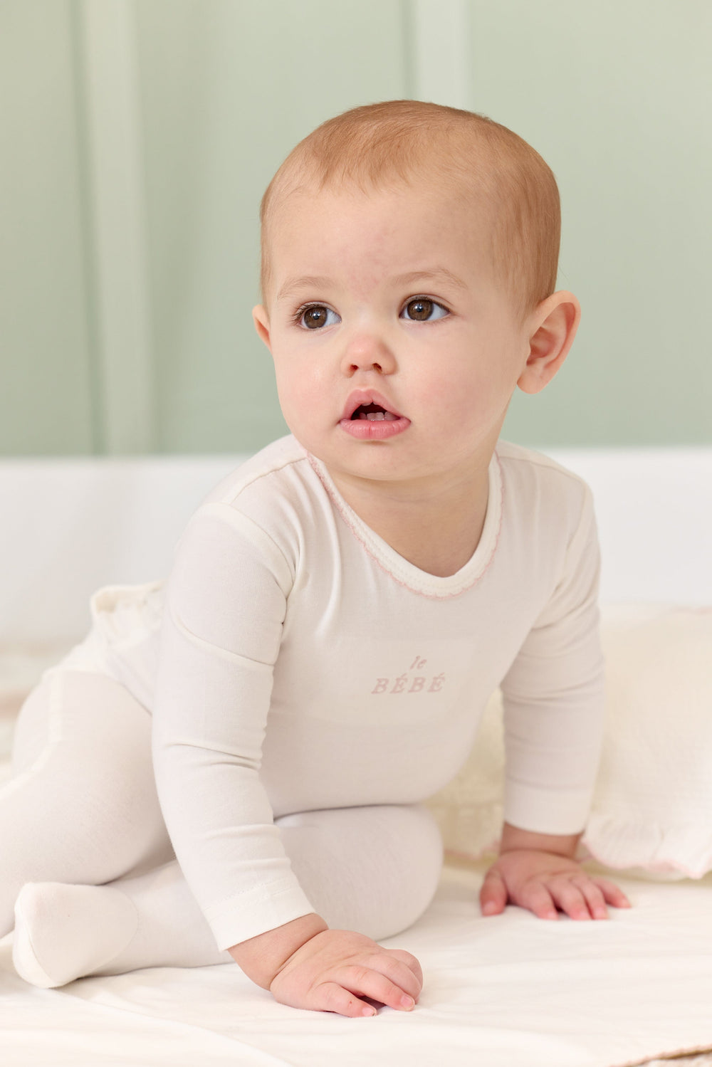Bebe Embroidered Romper - Pink