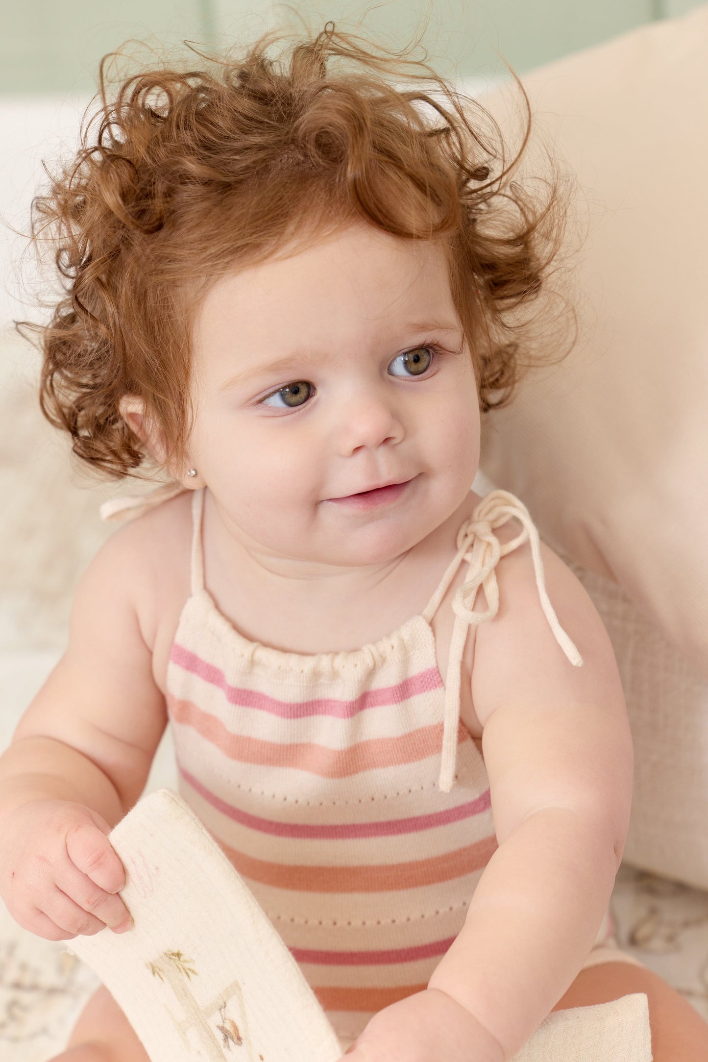 
                  
                    Stripe Knit Bubble - Blush
                  
                