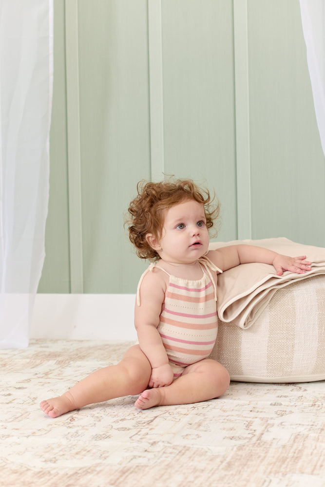
                  
                    Stripe Knit Bubble - Blush
                  
                