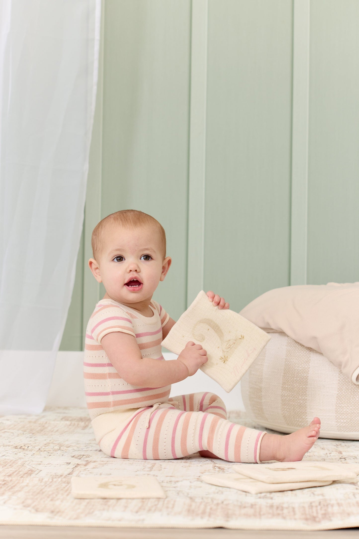 
                  
                    Stripe Knit Set - Blush
                  
                