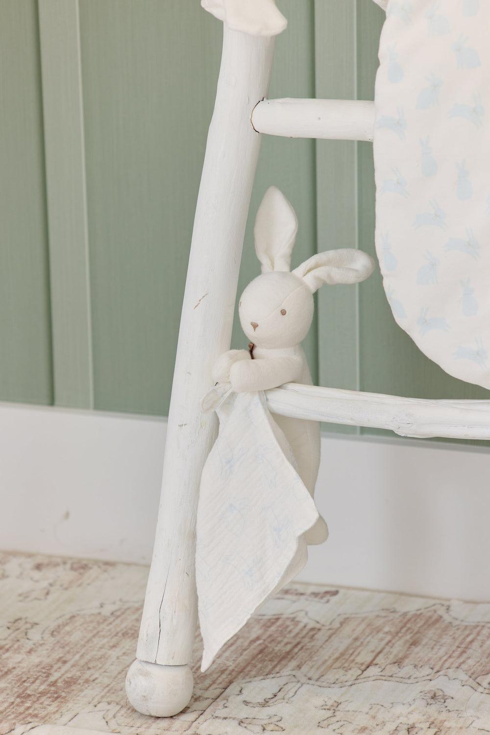 Bunny Plush Swaddle Toy - Blue