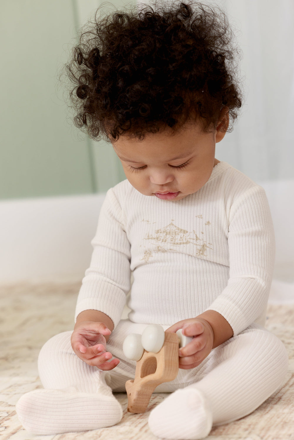 Carousel Romper - Stone