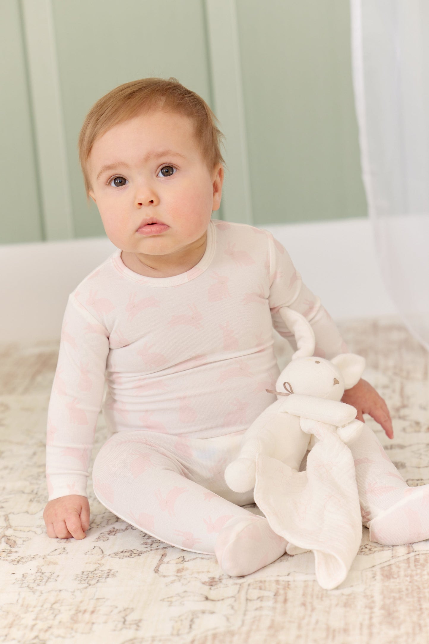 
                  
                    Bunny Print Romper - Pink
                  
                