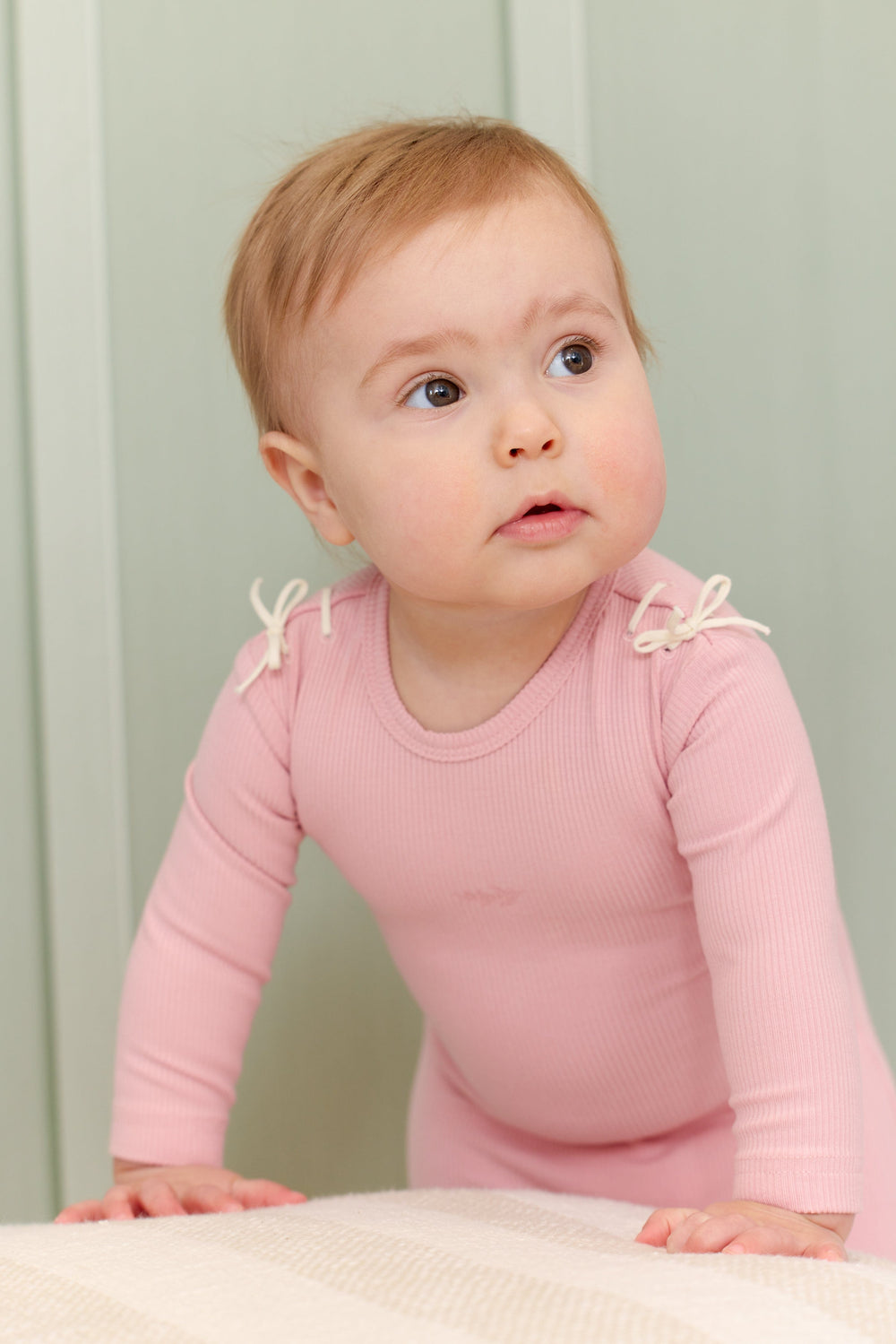 Laced Romper - Pink