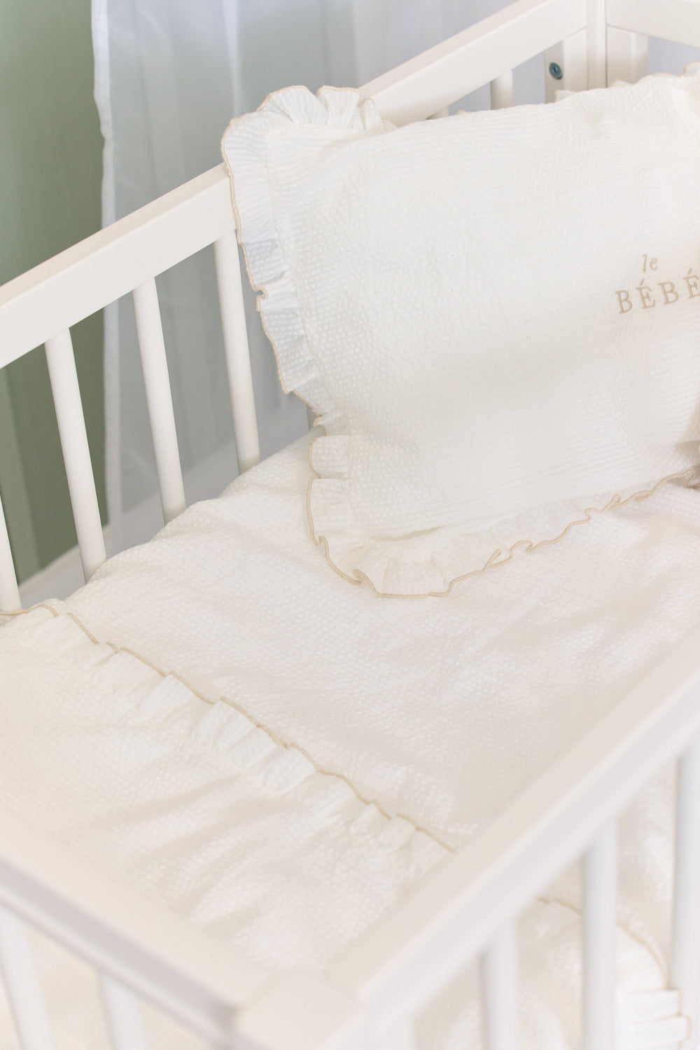 Bebe Crib Set 4PC - Stone