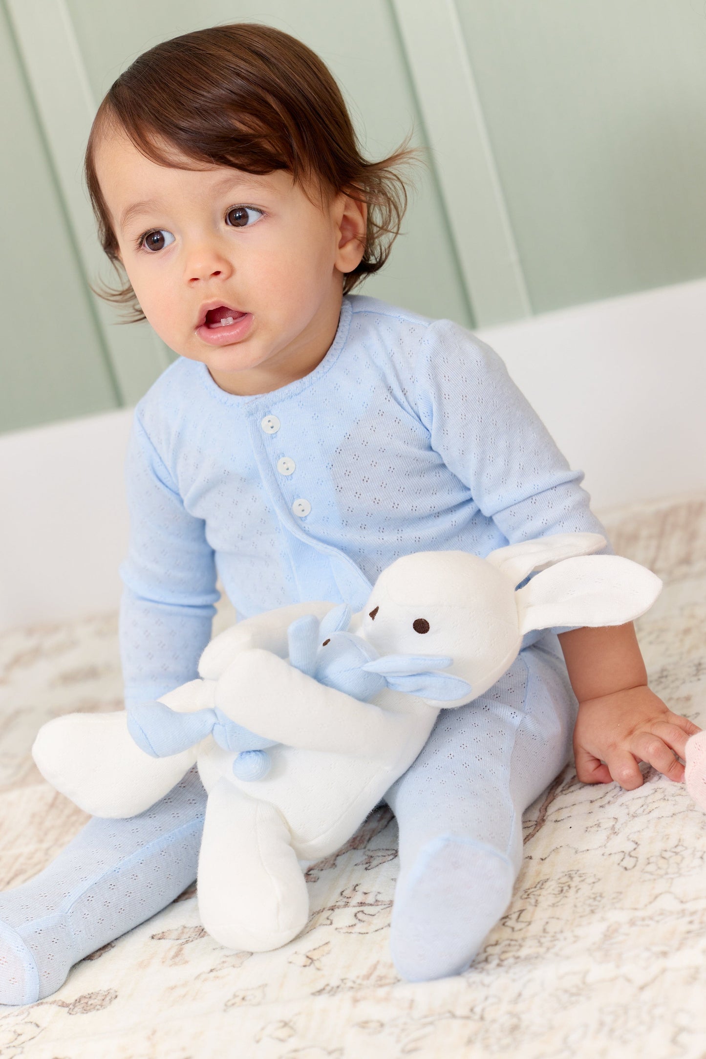 
                  
                    Pointelle Knit 2PC Set - Blue
                  
                