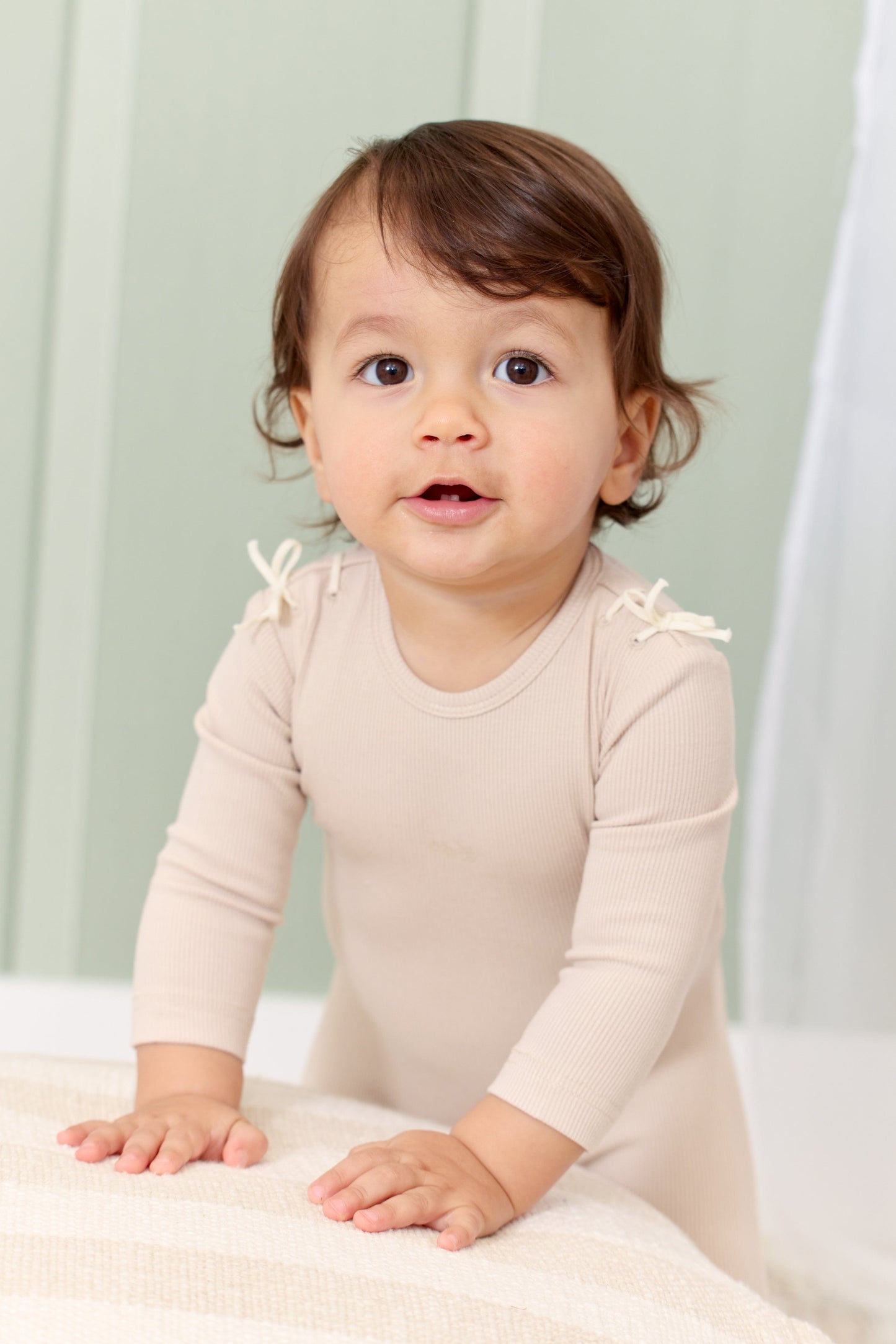 
                  
                    Laced Romper - Stone
                  
                