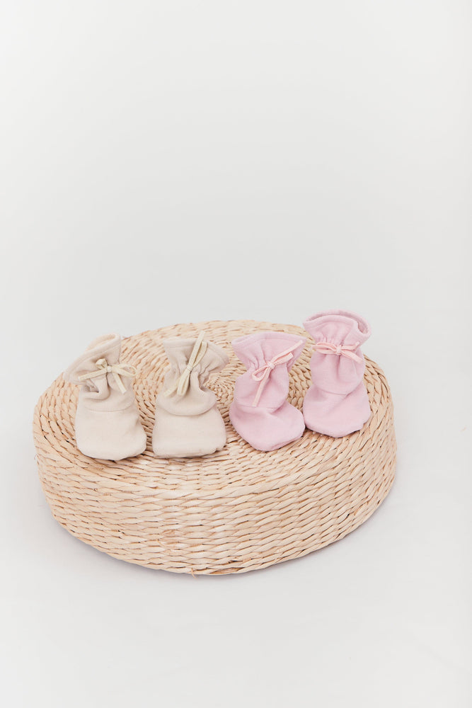 
                  
                    Knit Booties - Stone
                  
                