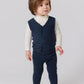 Nola Knit Vest Set - Blue