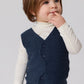 Nola Knit Vest Set - Blue