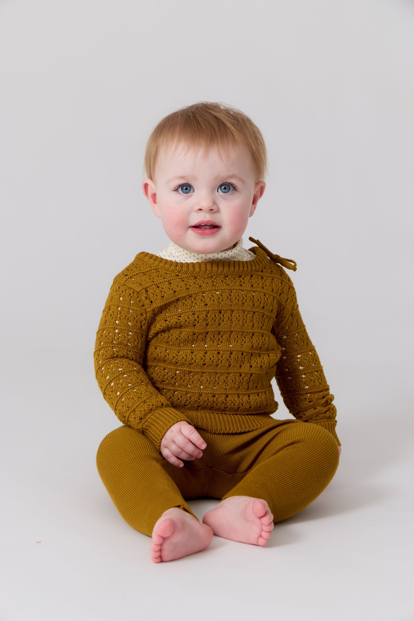Samantha Knit Set - Mustard
