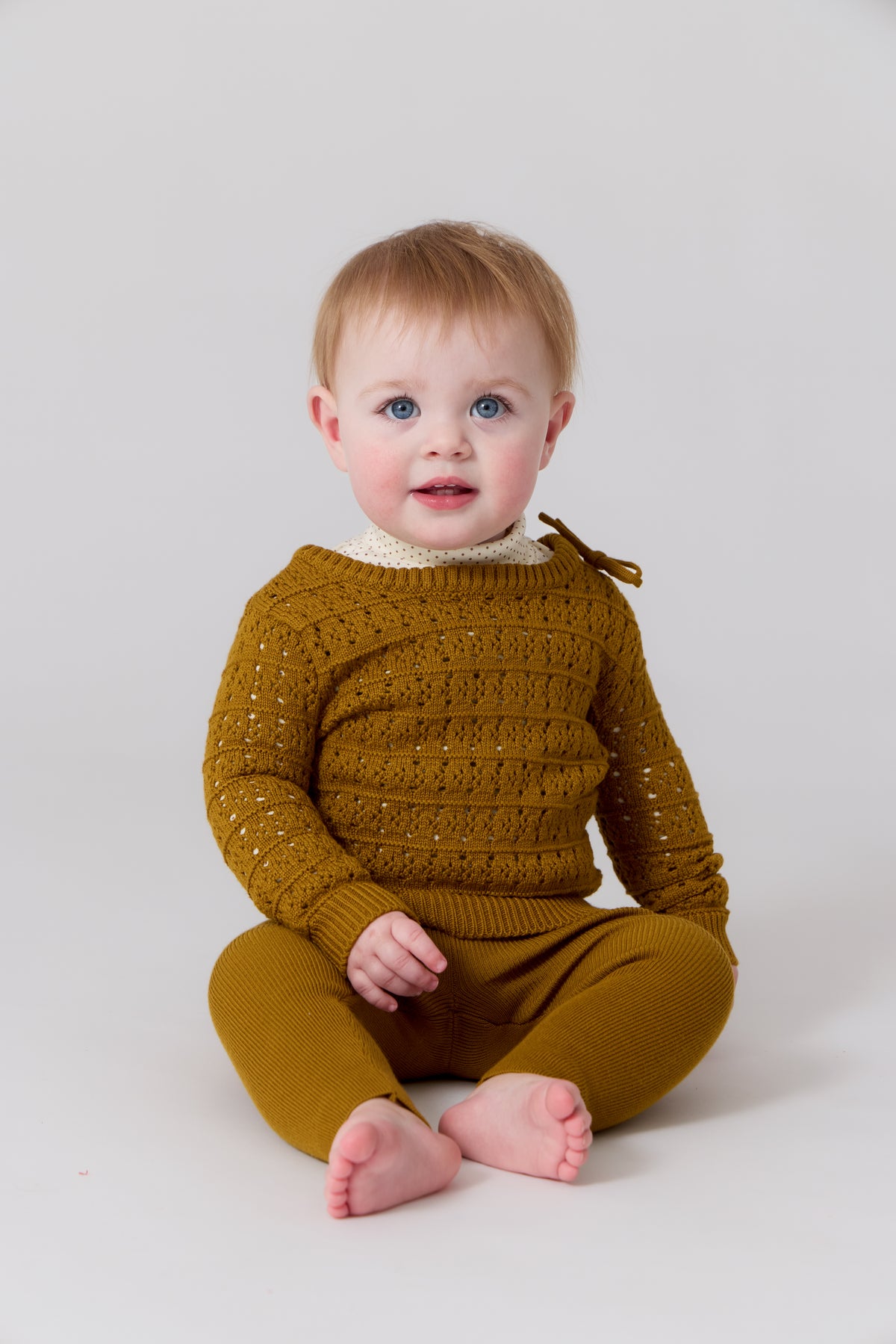 Samantha Knit Set - Mustard
