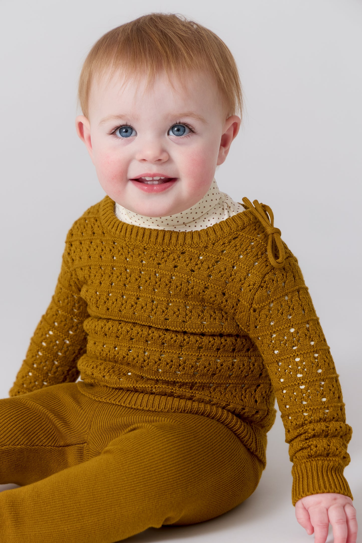 Samantha Knit Set - Mustard