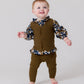 Nola Knit Vest Set - Mustard