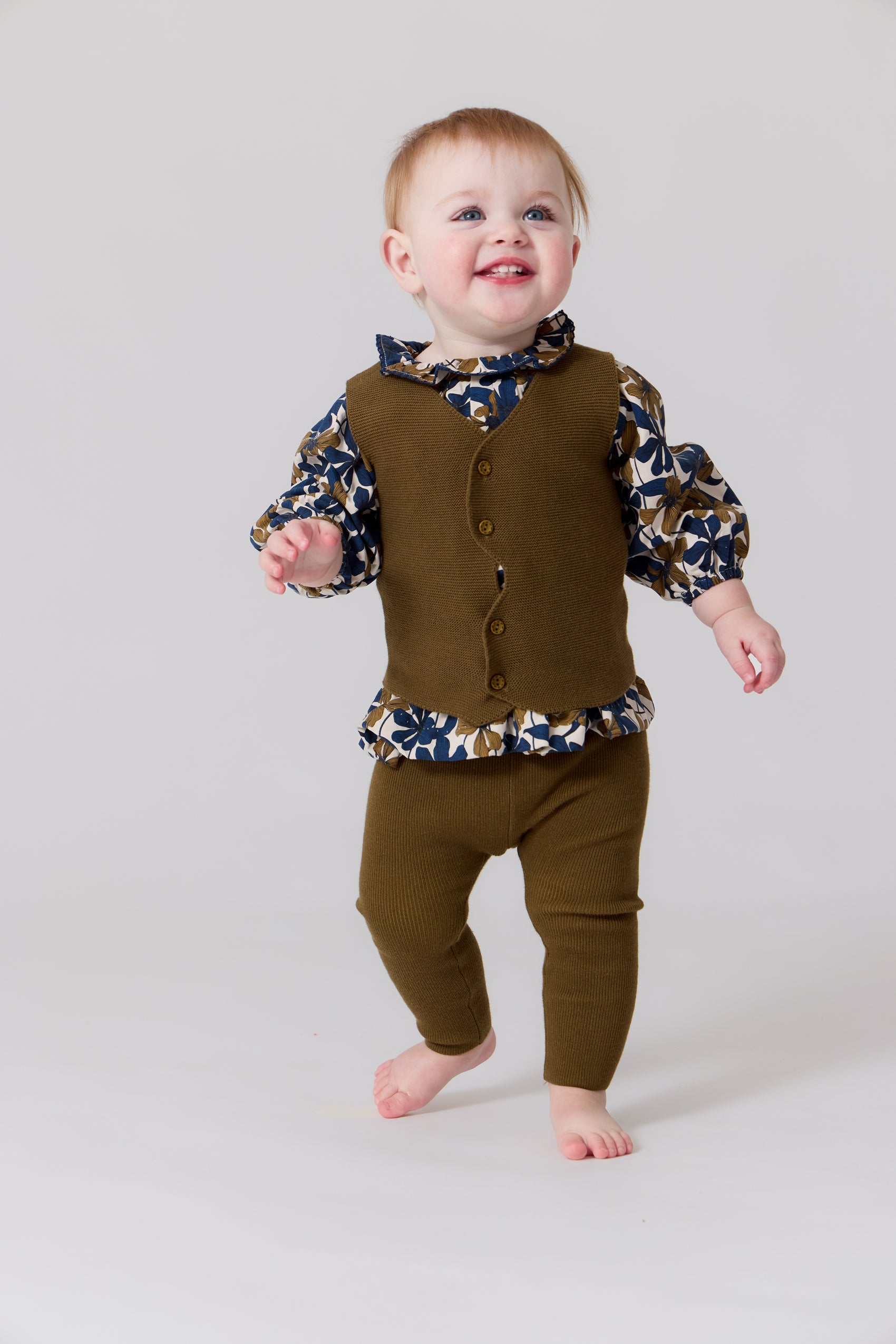 Nola Floral Blouse - Mustard