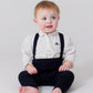 Leslie Knit Overall - Navy