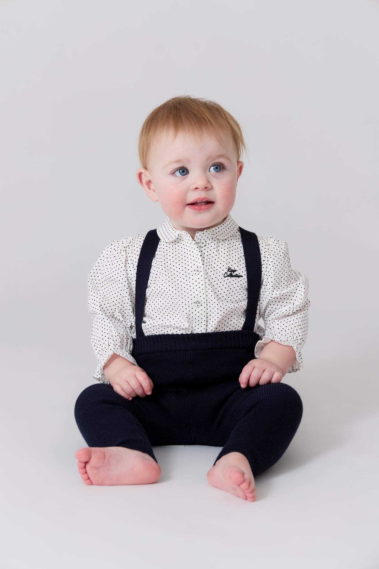 Leslie Knit Overall - Navy