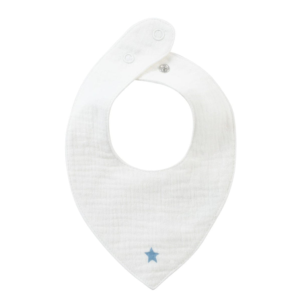 Star Velour Bib - Blue