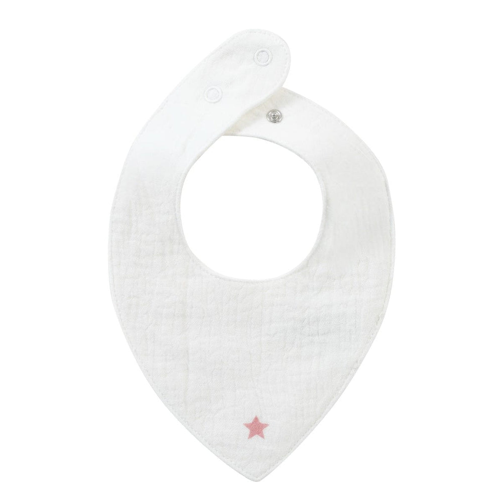 Star Velour Bib - Pink