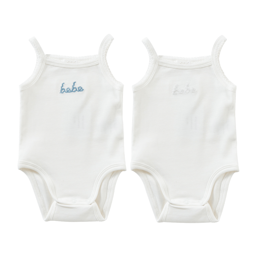 Boy Bebe Onesie Set of 2 - Blue