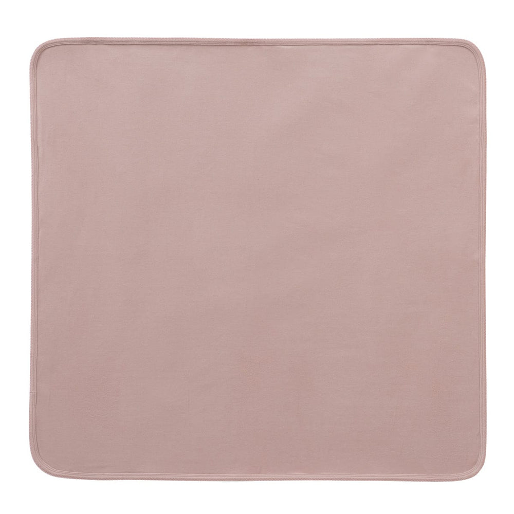 Scalloped Embroidered Blanket - Pink