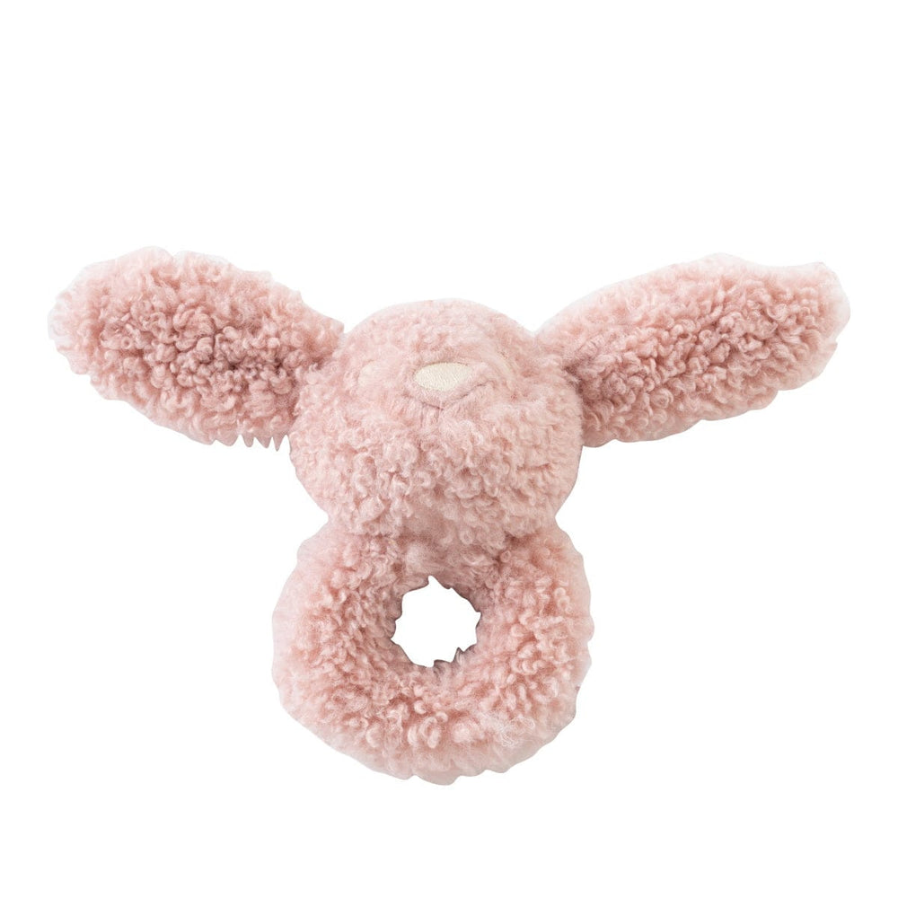 Furry Friends Rattle - Pink