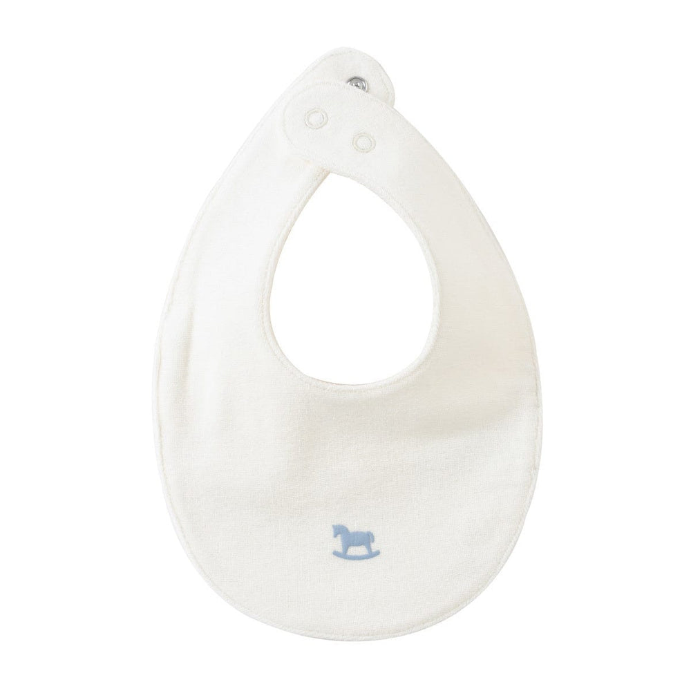 Rocking Horse Terry Bib - Blue