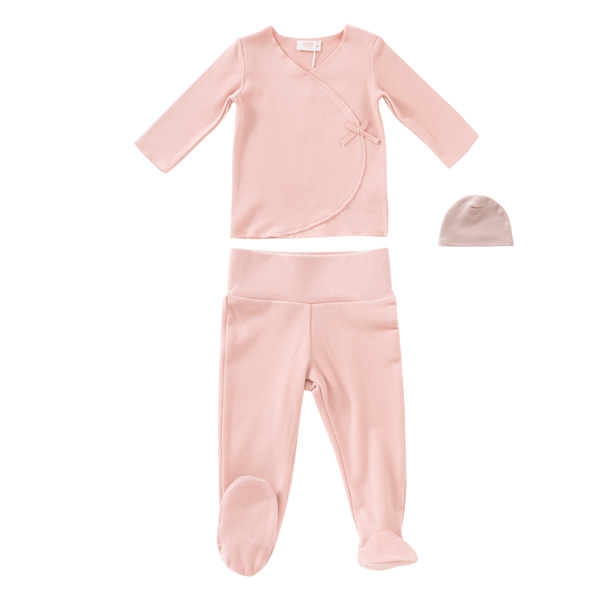 
                  
                    Felt Knit Wrap 2PC & Hat Set - Pink
                  
                