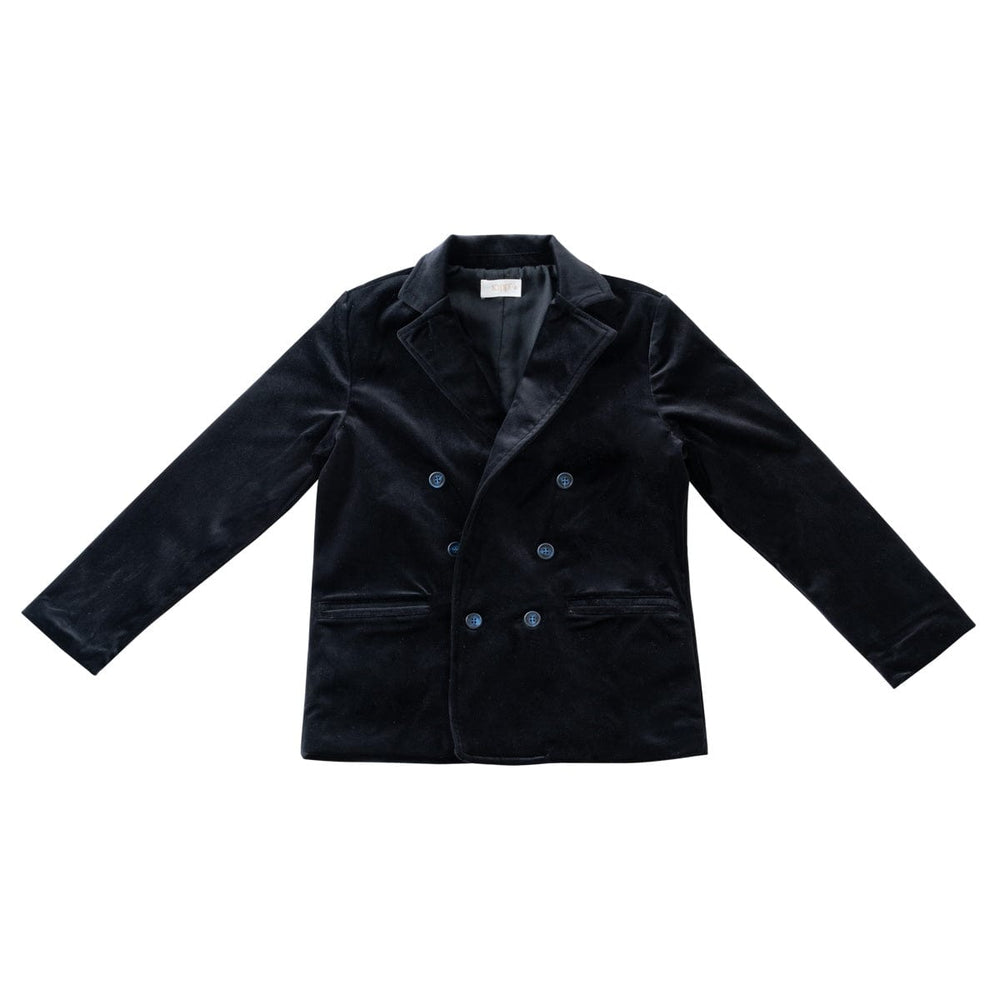 Velvet Blazer - Black