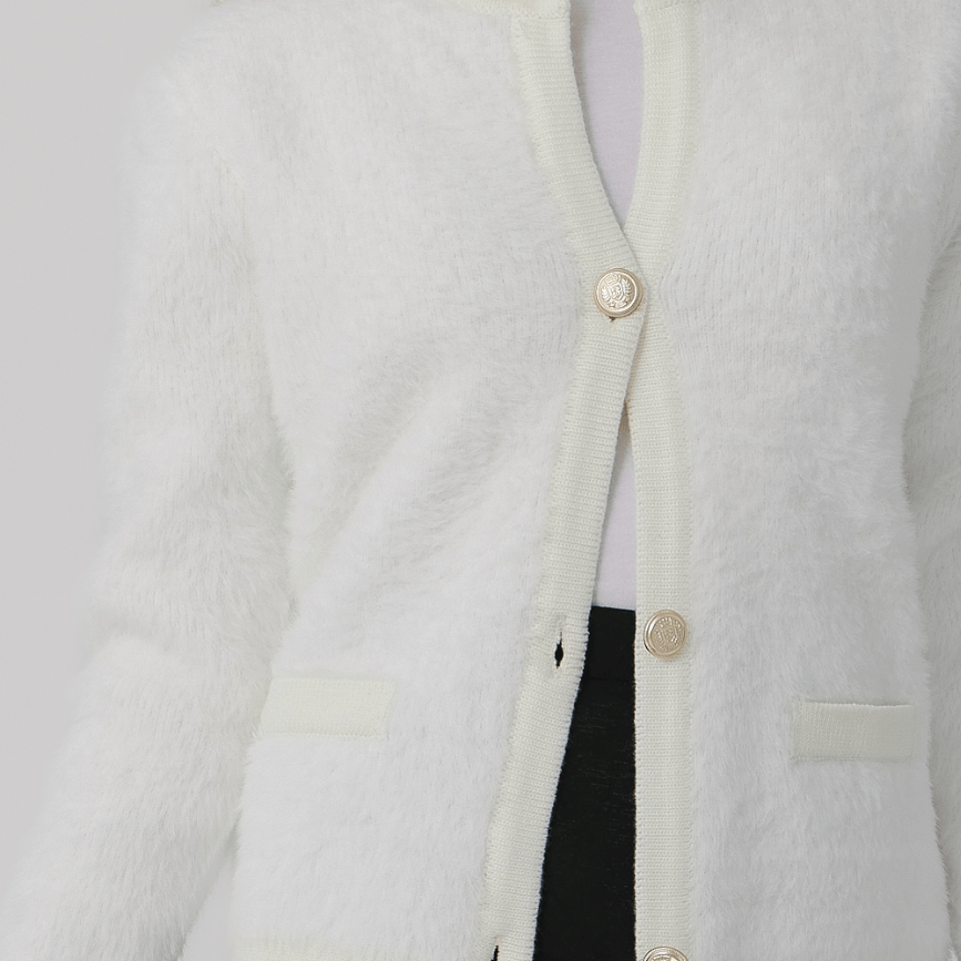 
                  
                    Mohair Cardigan - White
                  
                